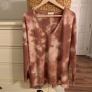 Loveappella Tie Dye Tunic Sweatshirt